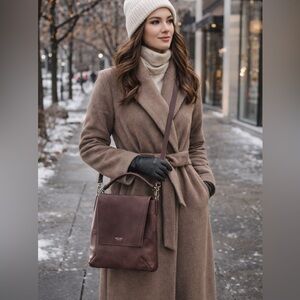 Matt & Nat Rich Red/Brown Messenger Bag